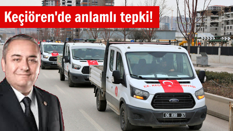 Keçiören Belediyesi'nden Anlamlı Bayrak Tepkisi