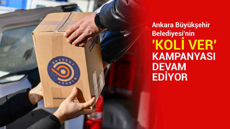 Başkent Ankara'da 'Koli Ver' Kampanyası Devam Ediyor
