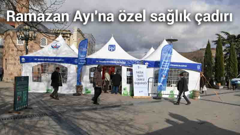 Hacı Bayram'da Sağlık Çadırı Kuruldu