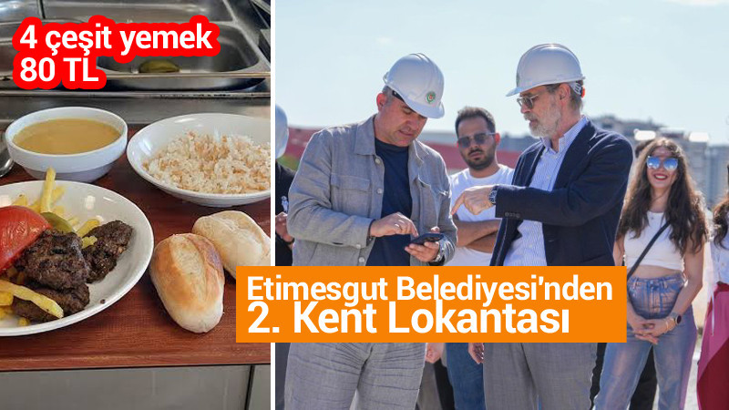 Etimesgut'a ikinci Kent Lokantasının Yapımı Sürüyor