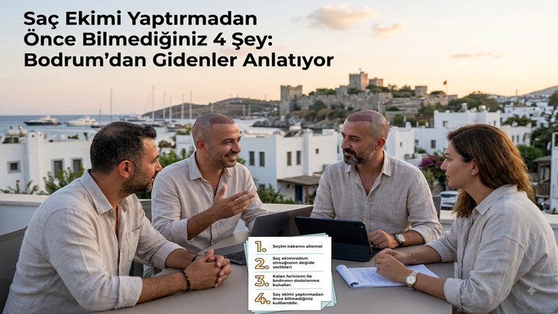 Saç Ekimi Yaptırmadan Önce Bilmediğiniz 4 Şey: Bodrum'dan Gidenler Anlatıyor