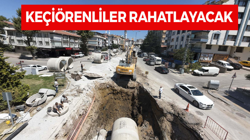 Keçiören'in 40 Yıllık Sel Sorunu Çözülüyor