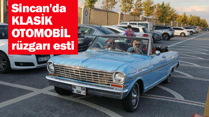 Sincan Park'ta Klasik Otomobil Rüzgarı